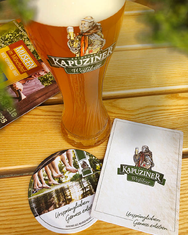 Kapuziner Weissbier Bierdeckel